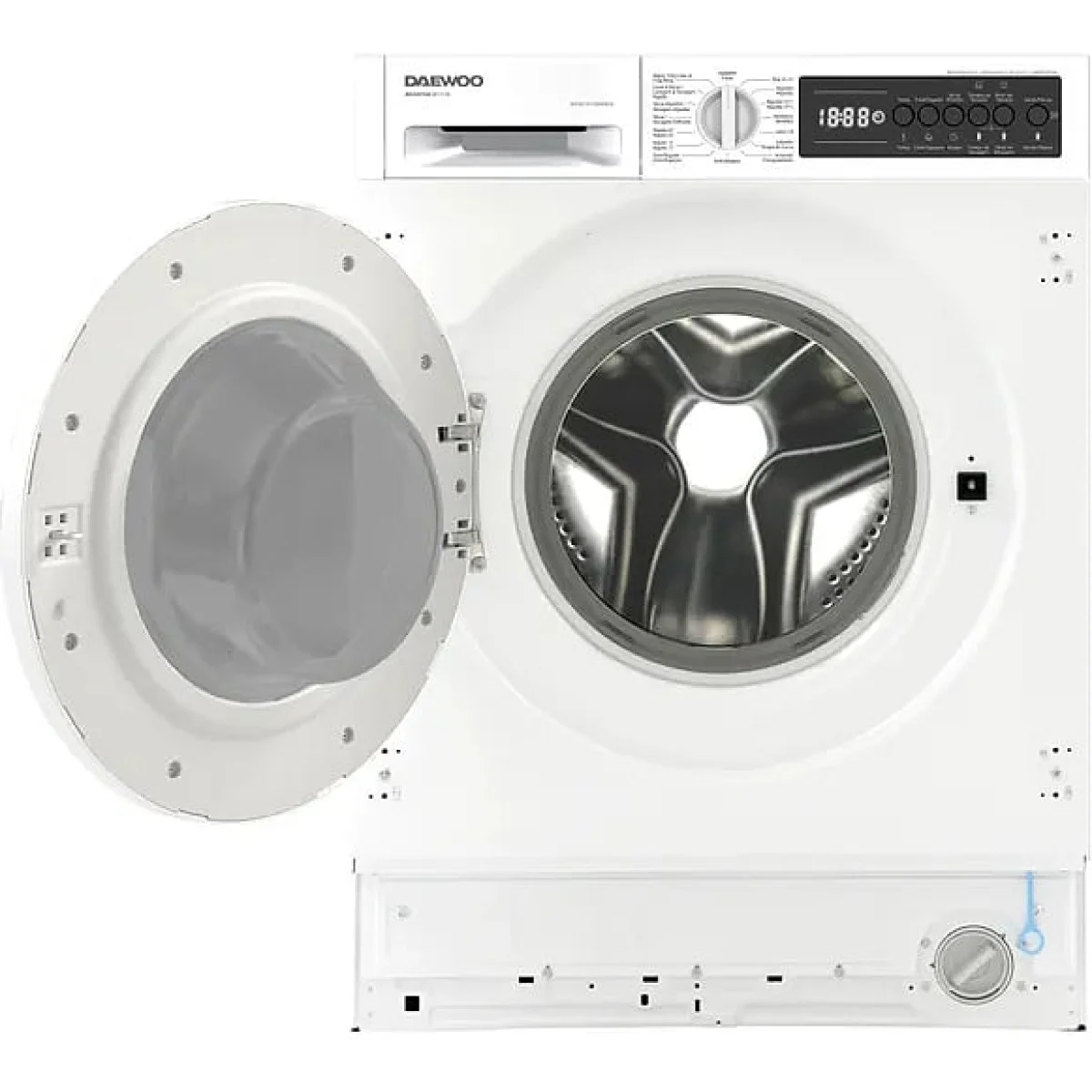 Lavadora Secadora Daewoo WDI814T2WB0ES 8 Kg 1200 rpm Integrable