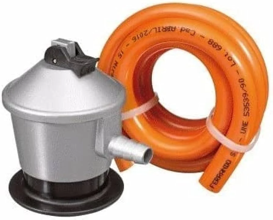 Kit Butano Garcima Regulador + Manguera 1,5 m Abrazaderas