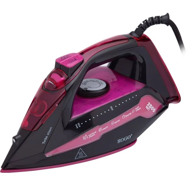 Plancha Vapor Sogo Cerámica 2800W Lila