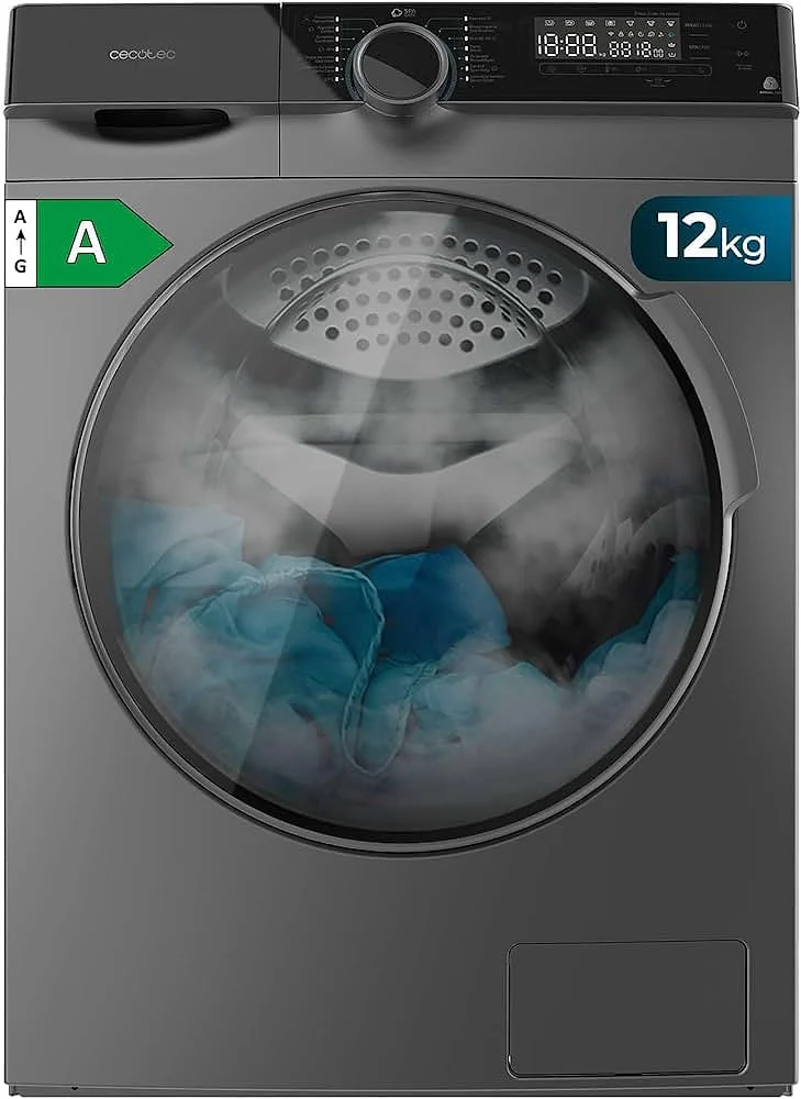 Lavadora Cecotec 121000 12 Kg 1400 rpm Clase A Inox