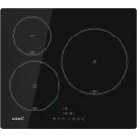 Encimera de inducción Cata IB6303E2BK con 3 fuegos en color negro.