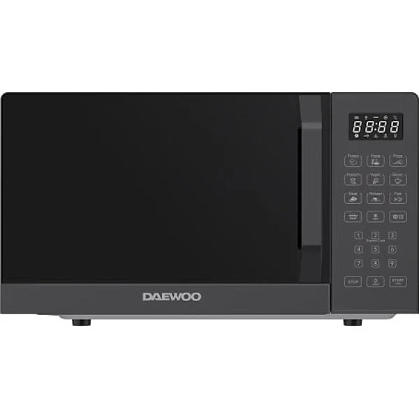 Microondas Daewoo MD-FP251GS en color negro con grill y display.