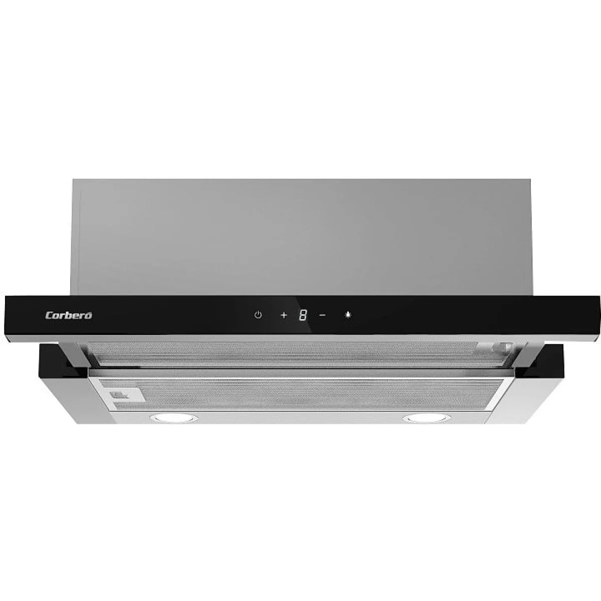 Campana Extractora Telescópica Corbero ANETO660X 620 m3/h Inox Frente Cristal