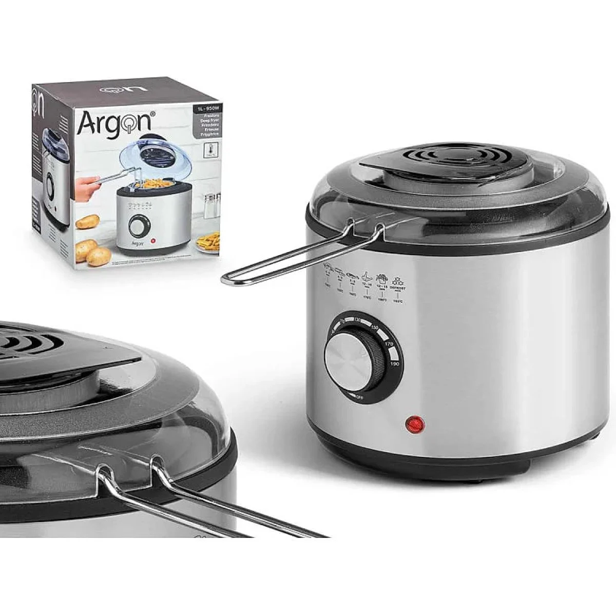 Freidora de Aceite Argon 1 L 950 W Inox