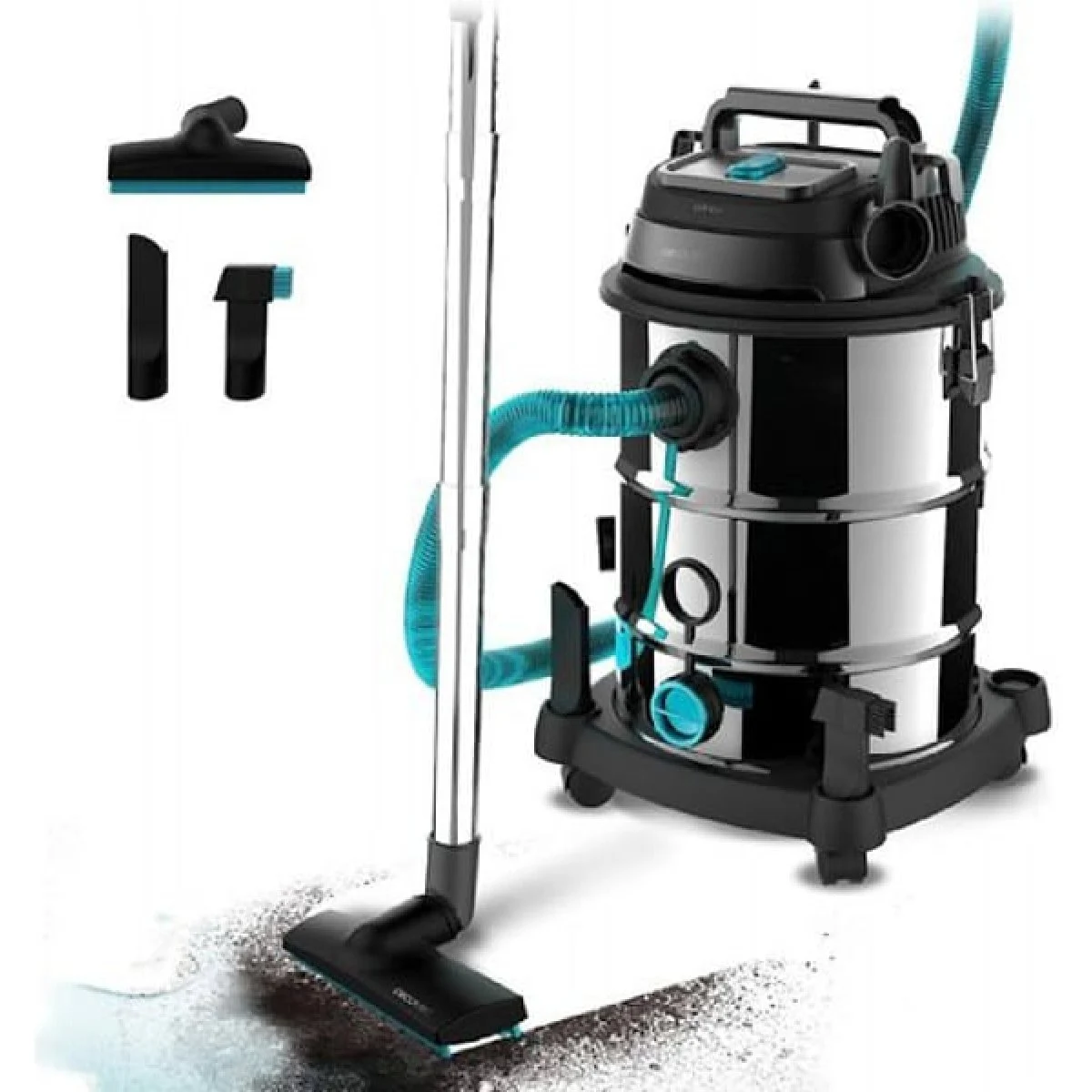 Aspirador Cecotec Solid/Líquido Metal 30 L 1600 W Rockstar Wet & Dry Steel Pro