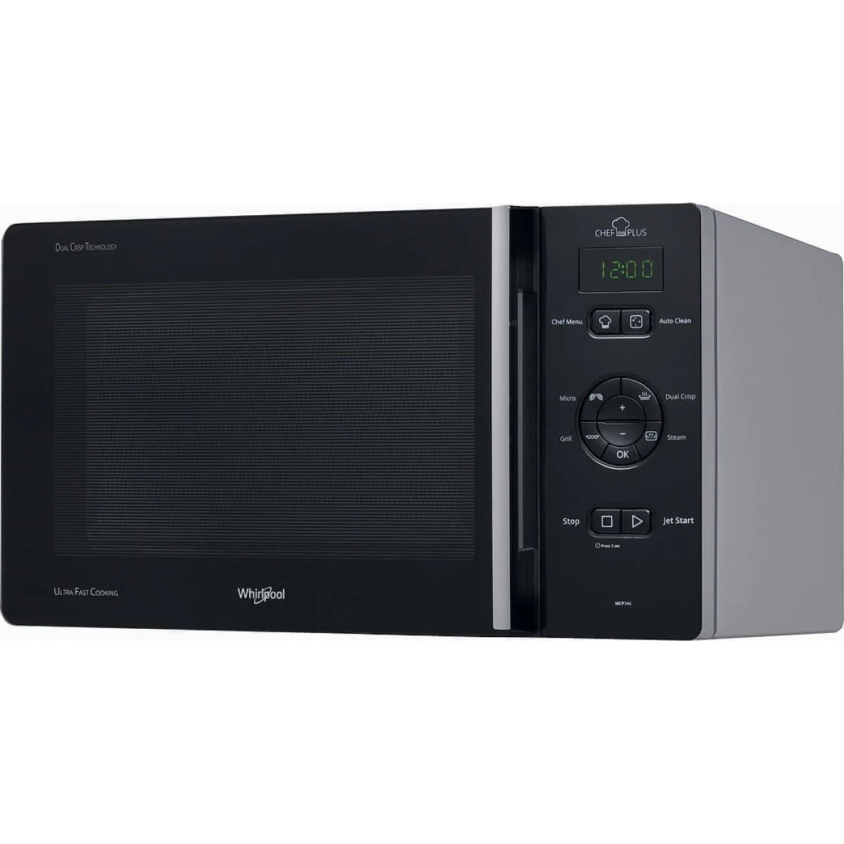 Microondas Whirlpool MCP346SL 25L 800W Grill Negro