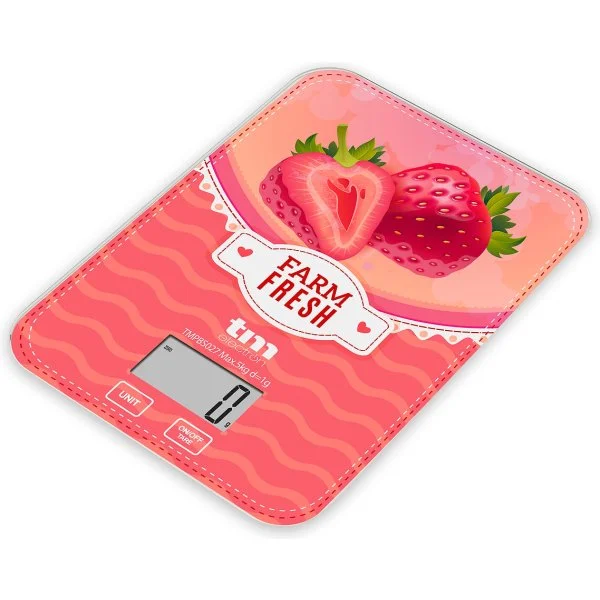 Báscula de cocina TM Digital TMPBS027 5 Kg Ultra delgada Fresa