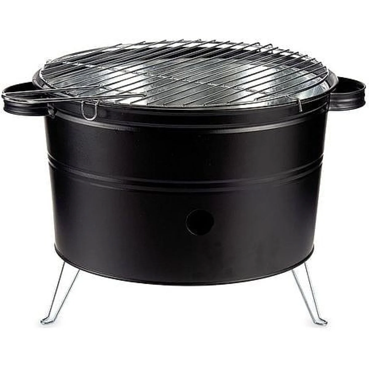 Barbacoa portátil redonda Balay 35 cm Negra