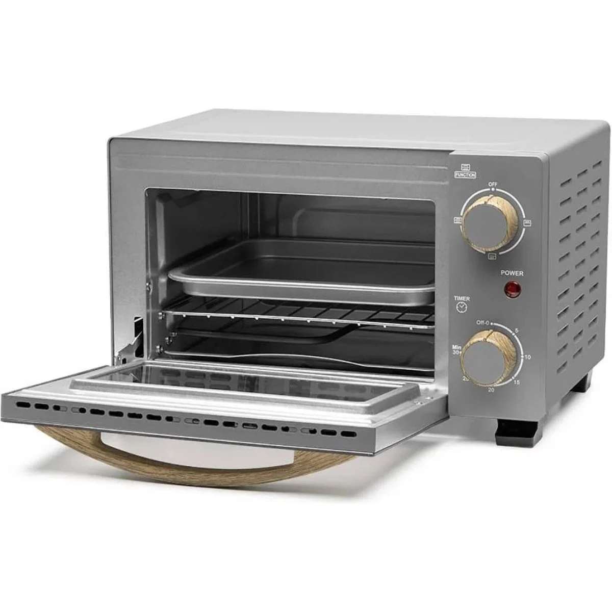 Mini horno Orbegozo HO 995 10 L Gris/Madera