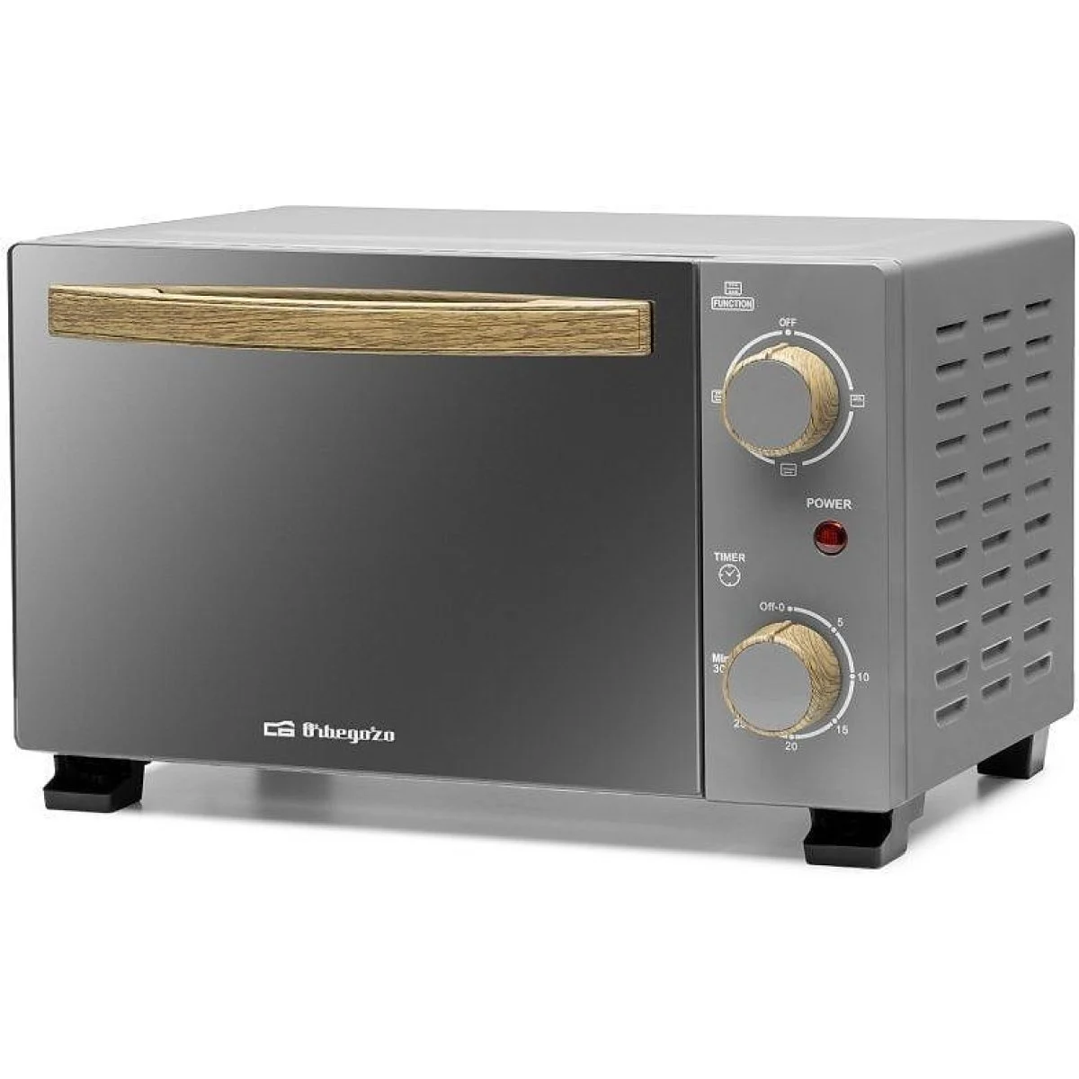 Mini horno Orbegozo HO 995 10 L Gris/Madera
