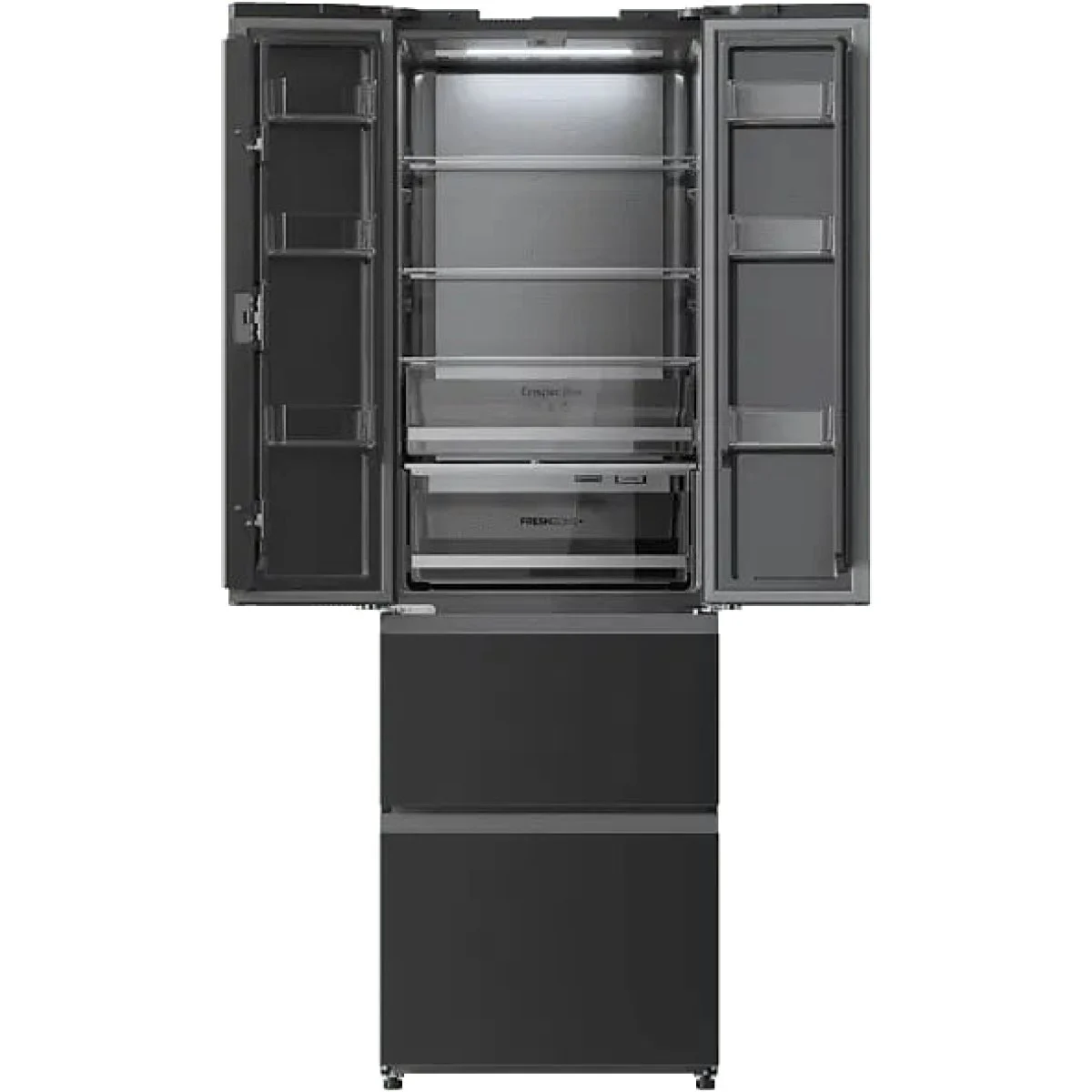 Frigorífico Cecotec Francés 4P 191x60 Dark Inox
