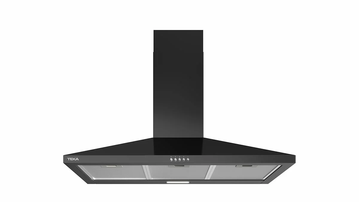 Campana Piramidal Teka DBB94140 KOS BK 90 cm 410 m3/h Negra