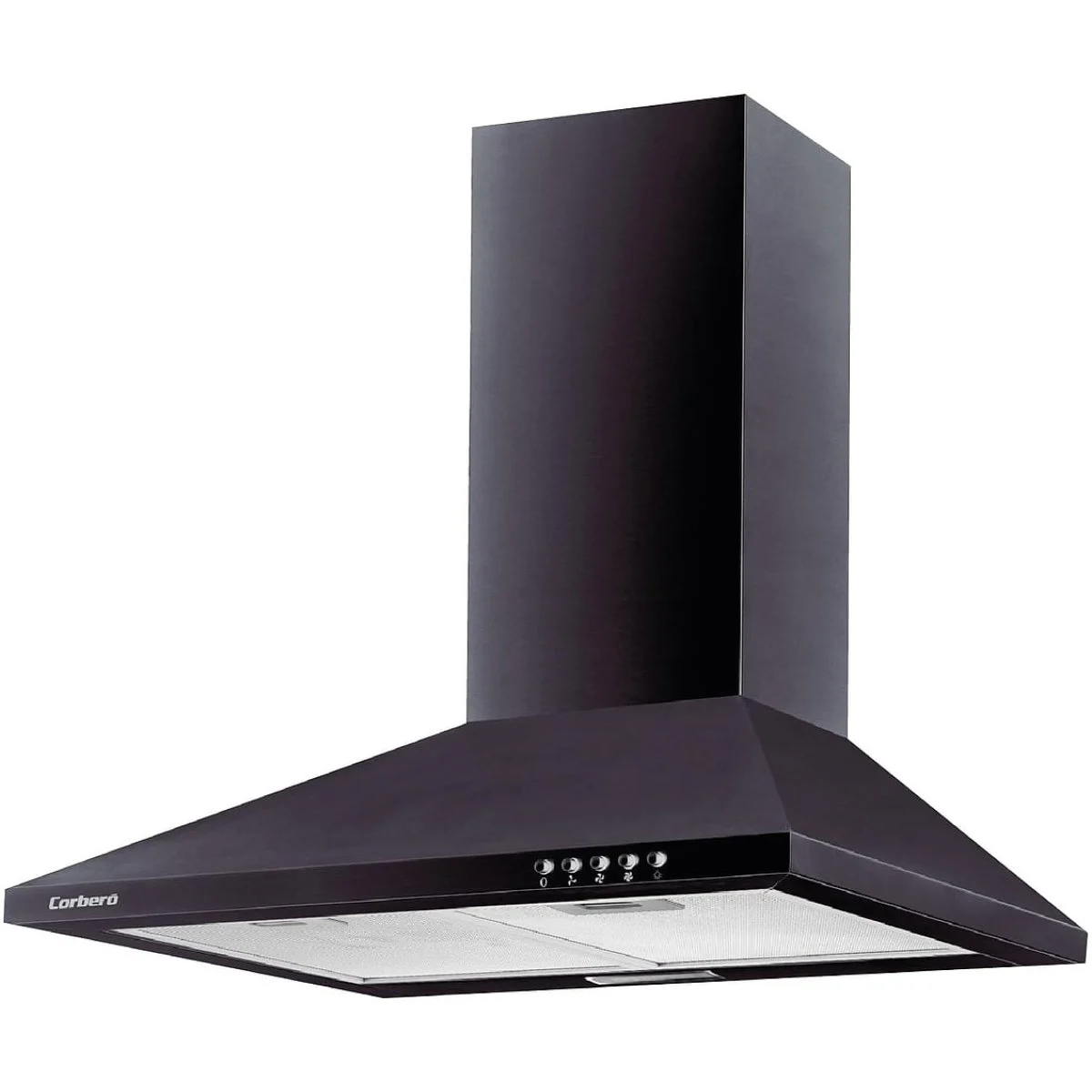 Campana Piramidal Corbero TEIDE636N 60 cm Negra 360 m3