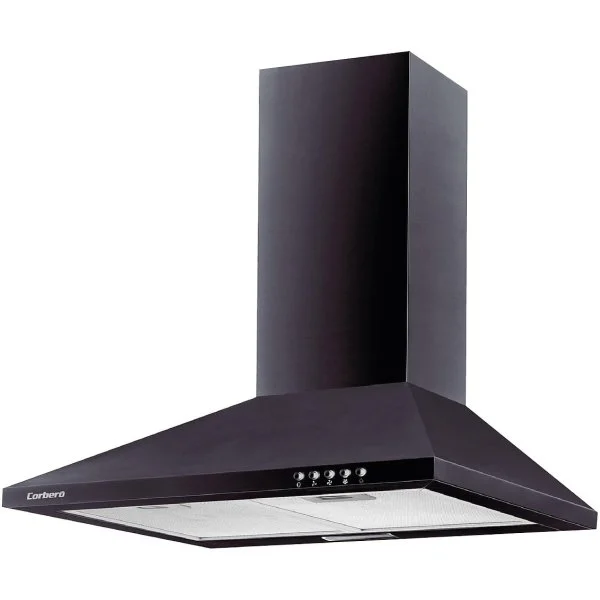 Campana Piramidal Corbero TEIDE636N 60 cm Negra 360 m3