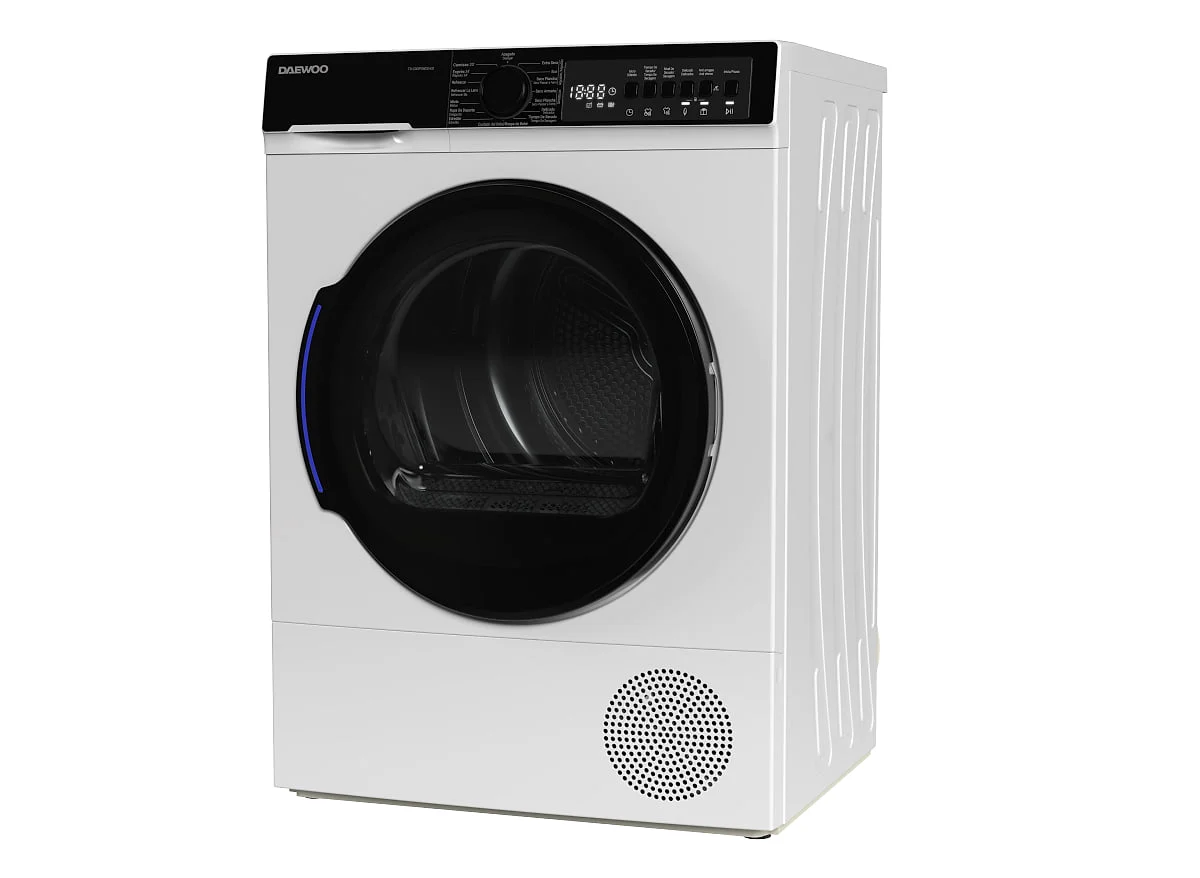Secadora Daewoo 10 Kg Bomba Calor Clase D Blanco