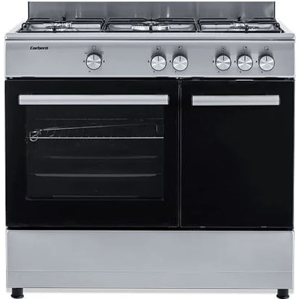 Cocina Gas Corbero 90 cm 5 Fuegos + Horno + Porta Inox