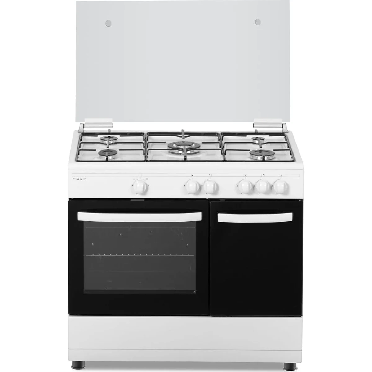 Cocina Gas Nevir NVR-CB5PHW 90 cm 5 Fuegos Horno Blanco