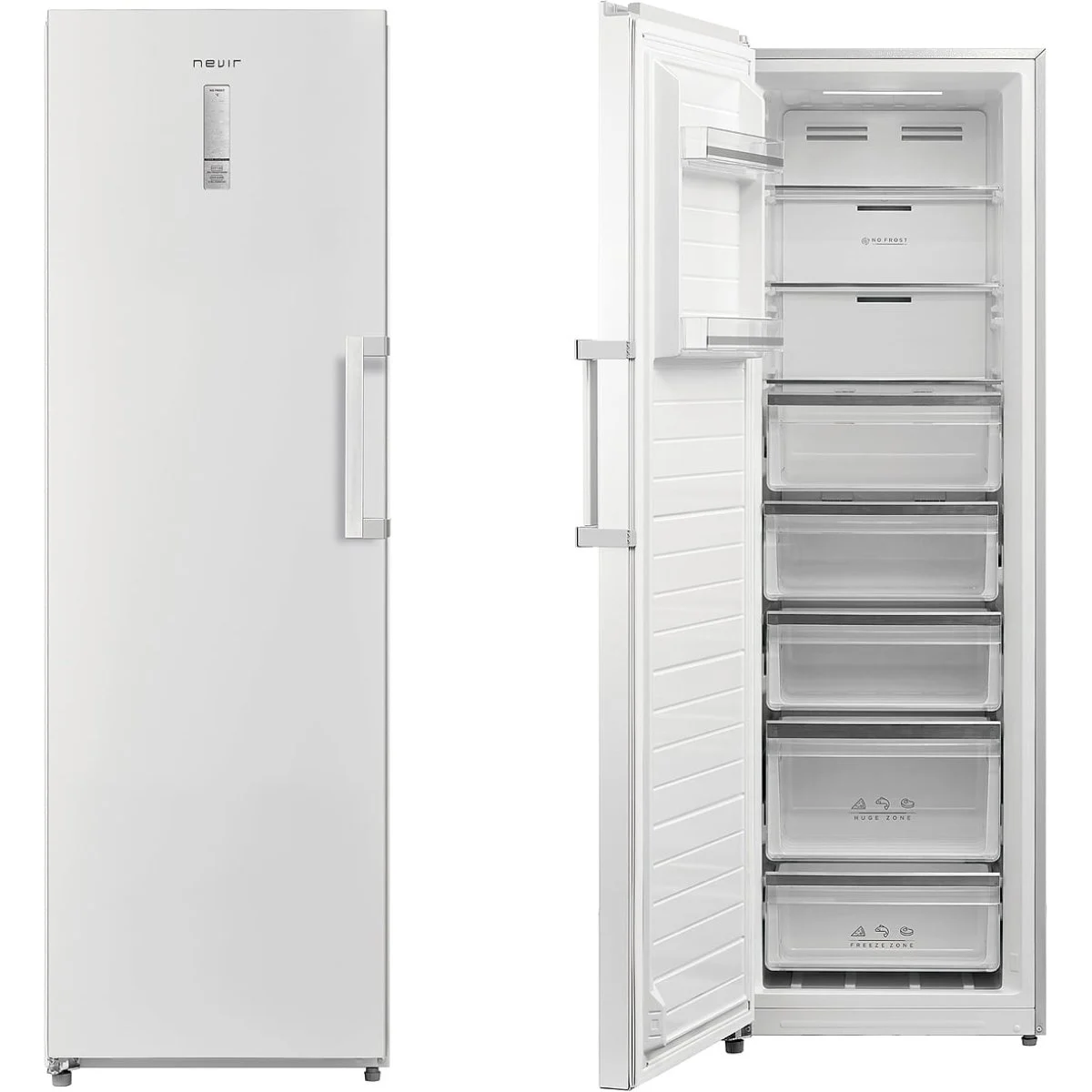 Congelador Vertical Nevir NVR-5622CVSD 185 cm Blanco