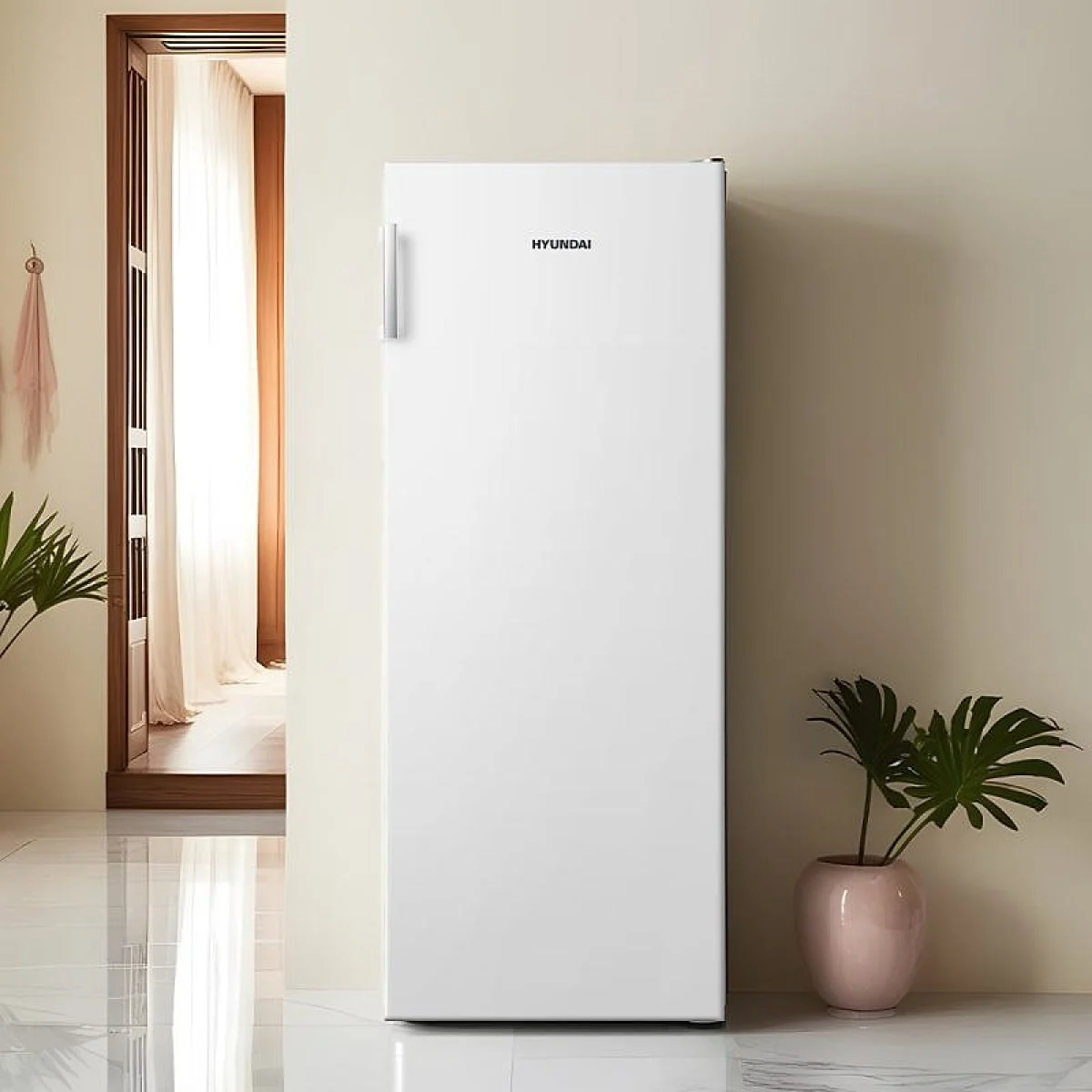 Congelador Vertical Hyundai 144X55 NF E Blanco