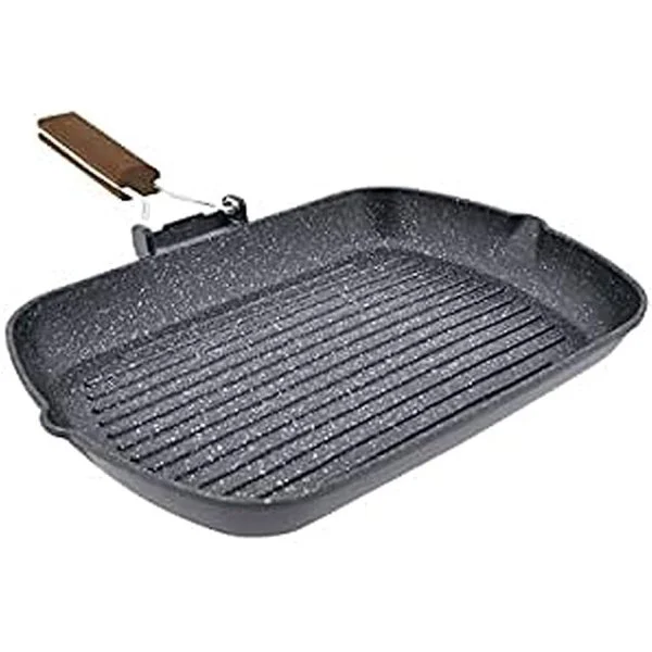Sartén Asadora Jata GP35 Mango Plegable Antiadherente