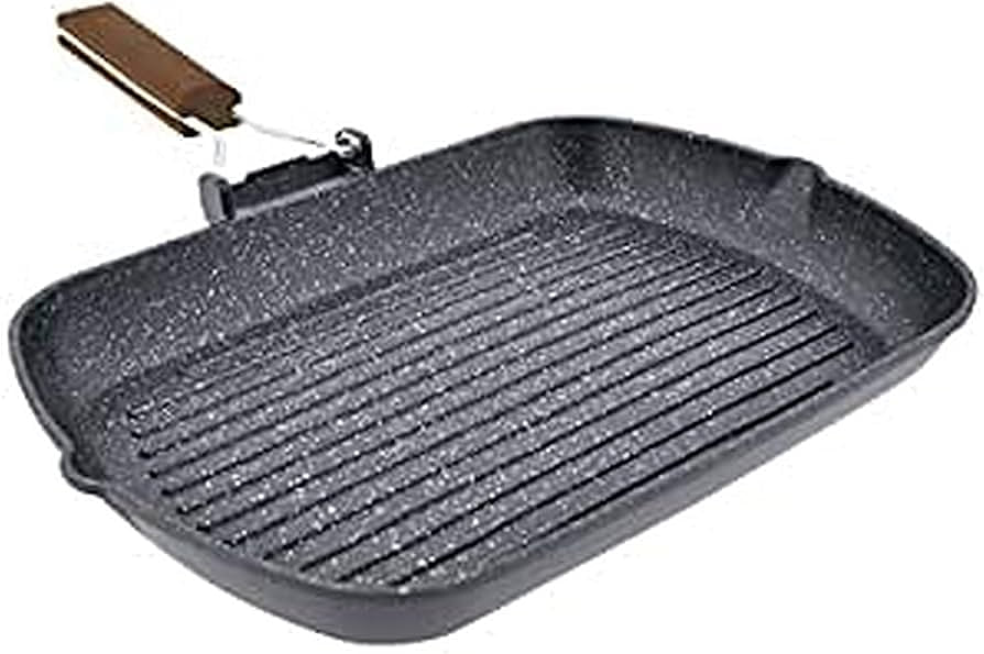 Sartén Asadora Jata GP35 Mango Plegable Antiadherente