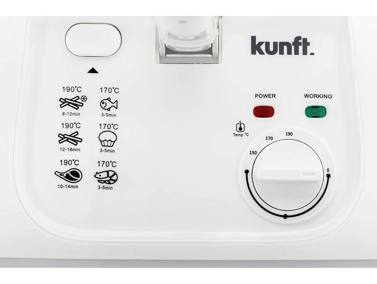 Freidora Kunf 2.5 L Blanca 1800 W