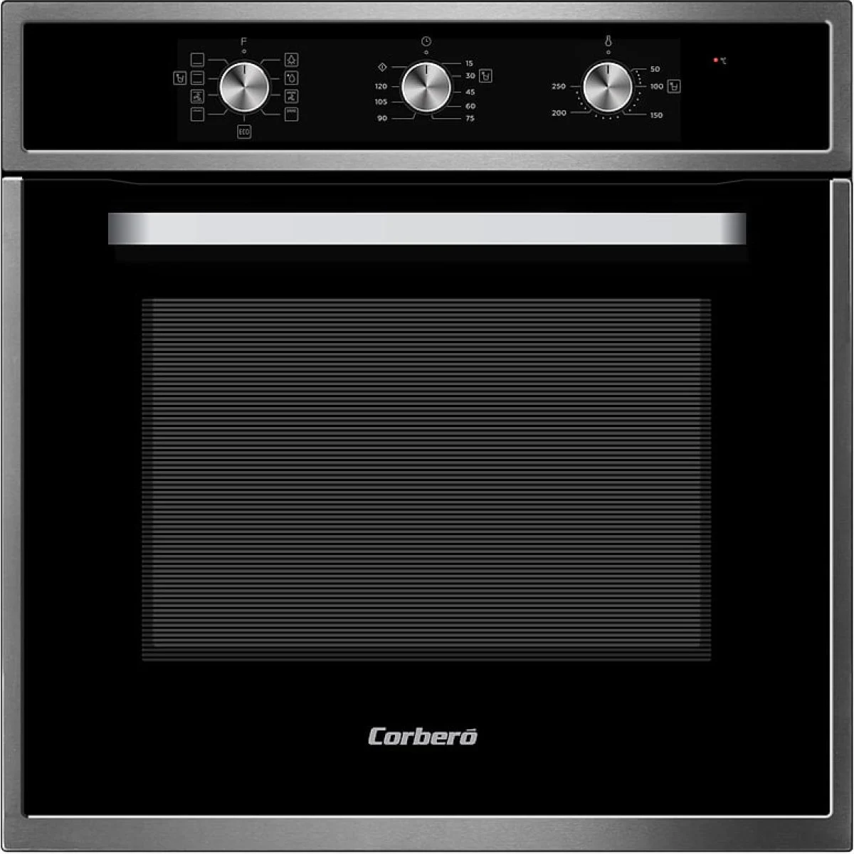 Horno multifunción Corbero CCHM703X 65 L 8 programas Clase A Negro