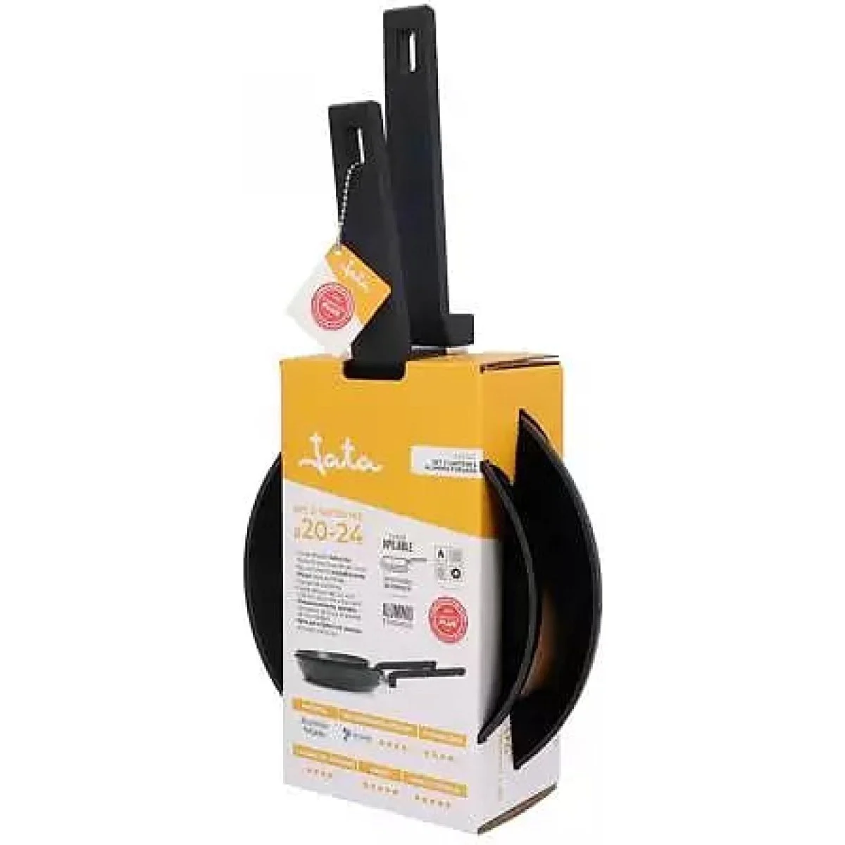 Set 2 Sartenes Jata HSAR2402 20 + 24 cm Aluminio Forjado Inducción