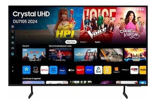 Pantalla LED Samsung 43" 4K Smart TV Cristal
