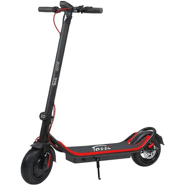 Patinete eléctrico Tossi 36 V con ruedas de 10 pulgadas y diseño plegable