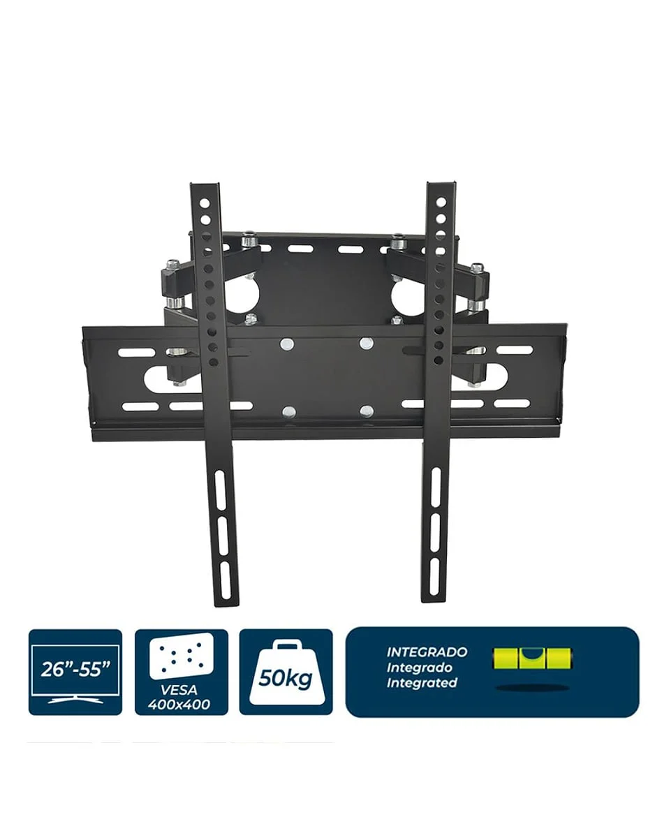 Soporte TV Edm 2 Brazos Articulados 26" hasta 55" 50 kg