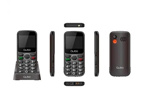 Teléfono Móvil Qubo X230C Negro Base Carga