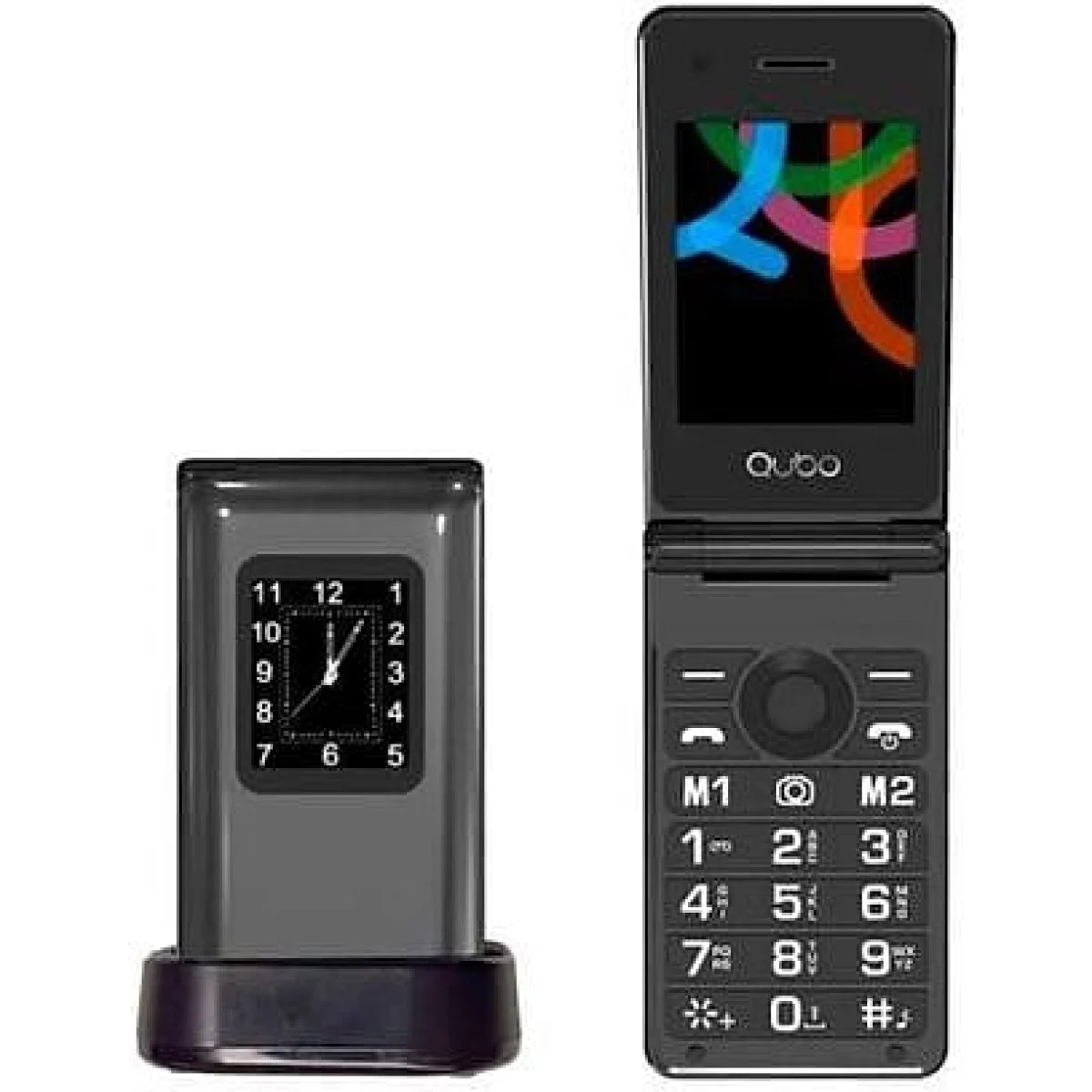 Teléfono móvil Qubo P-220RD 4G 2,8" 1000 mAh Cámara 0,3 MP Negro