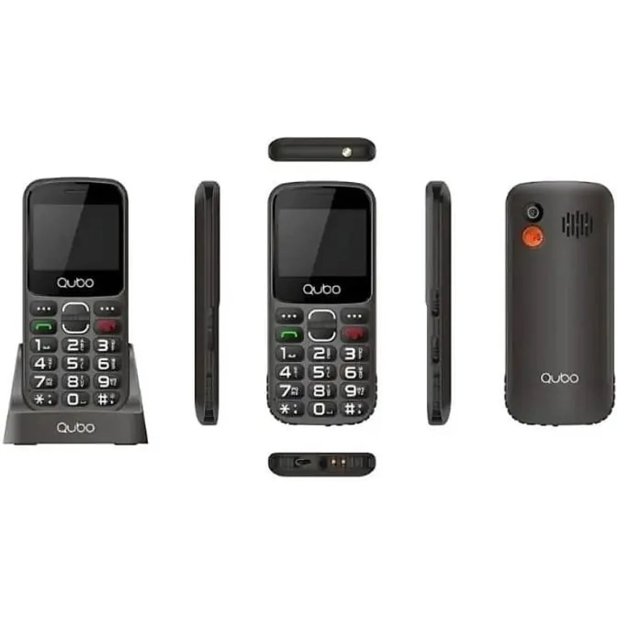 Teléfono móvil Qubo P-220BKC 48 MB 4G Negro