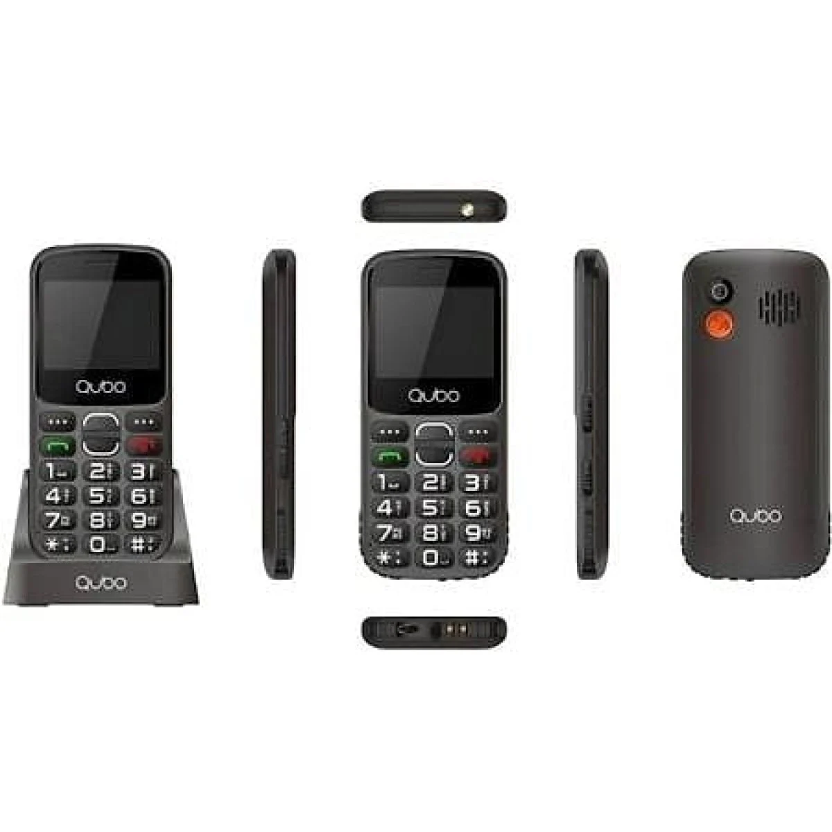 Teléfono móvil Qubo P-220BKC 48 MB 4G Negro