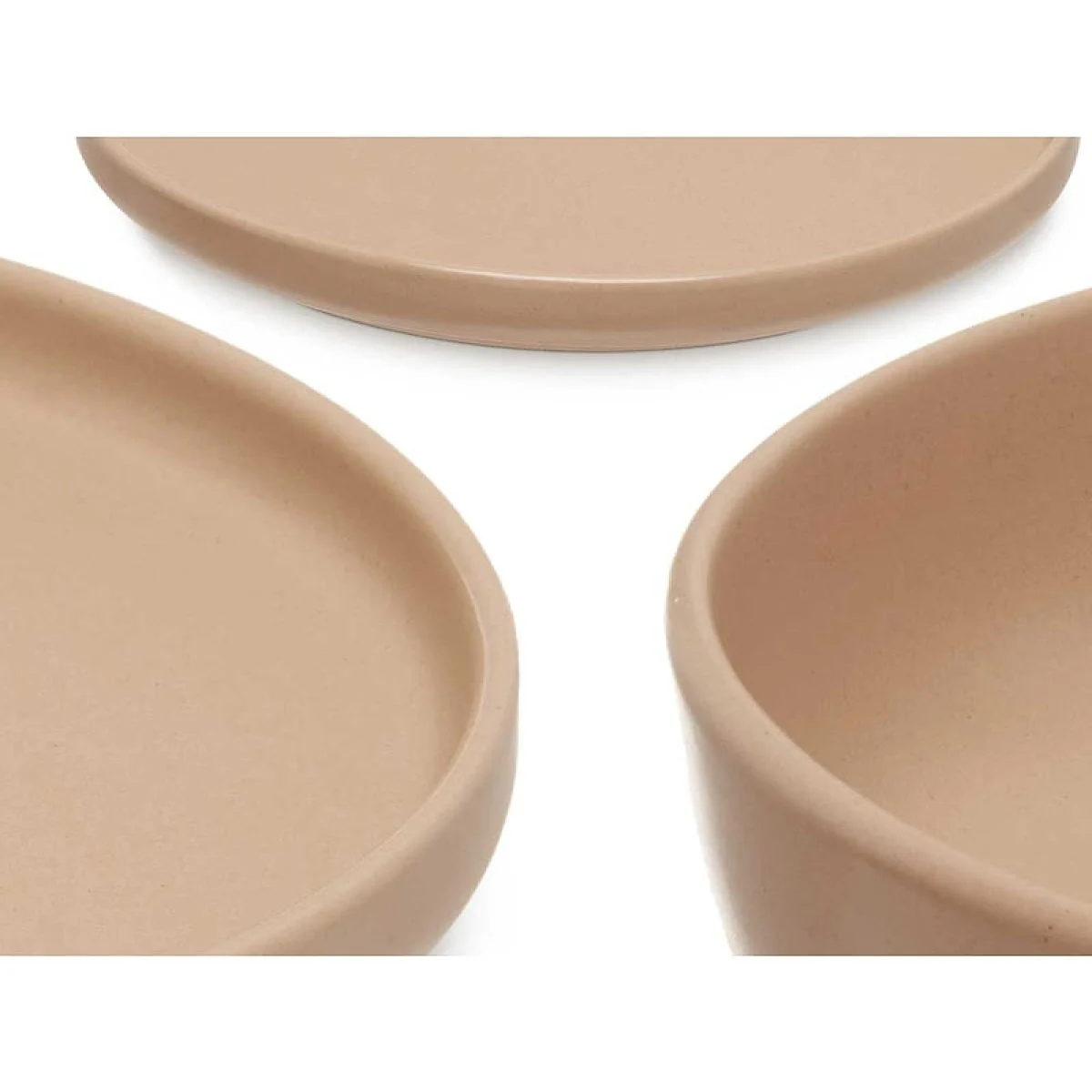 Vajilla 18 Piezas Gres Beige Vessia