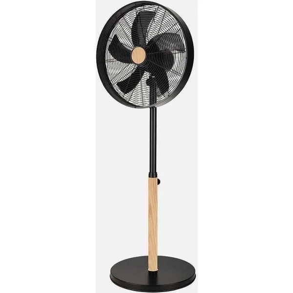 Ventilador de pie Abrila Falcon Negro/Haya