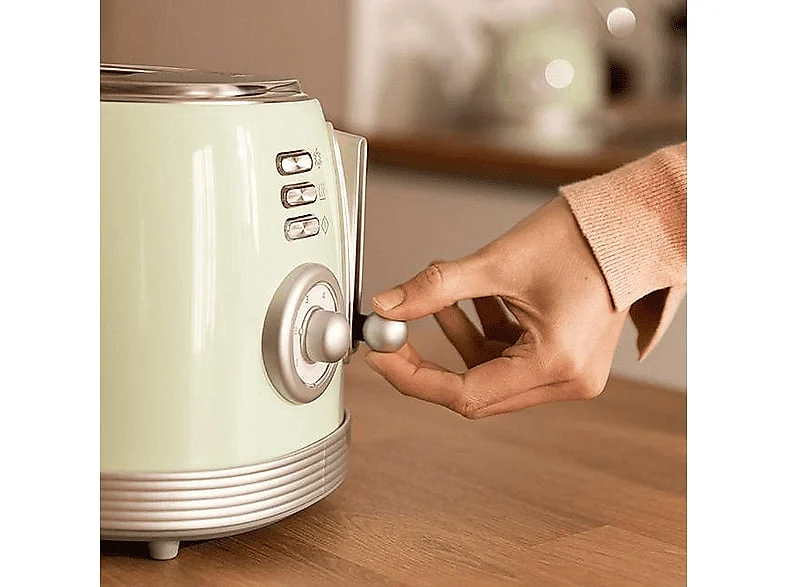 Tostador Cecotec 2 Ran Corto Green Toast&Taste 800 Vintage Light Green