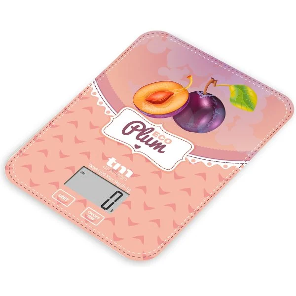 Báscula de cocina TM Digital 5 Kg Color Ciruela