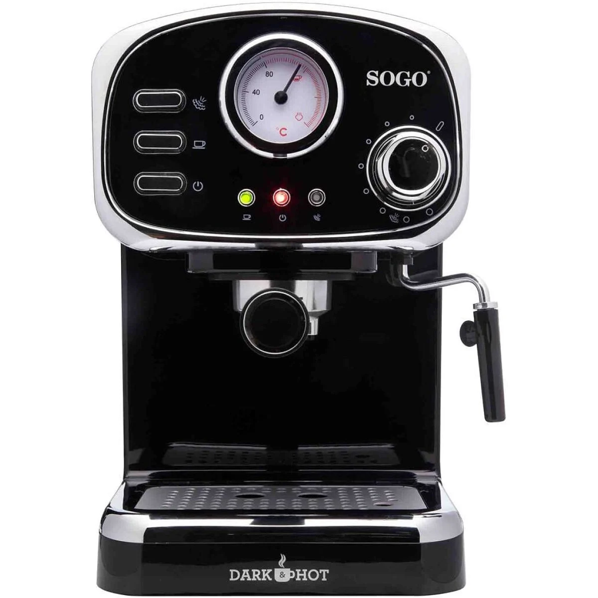 Cafetera Expreso Sogo SS5680 15 Bar Negra