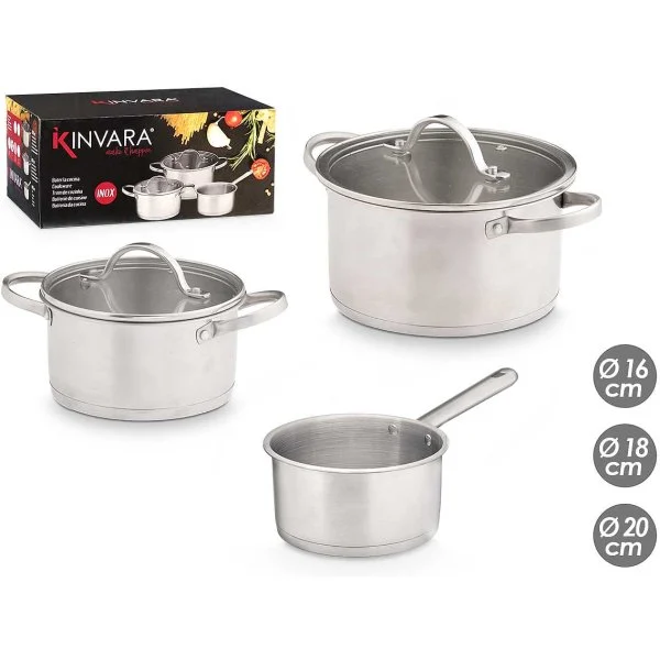 Batería Kinvara Conina 5 Piezas Inox