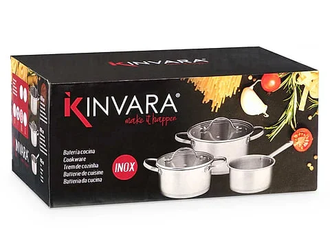 Batería Kinvara Conina 5 Piezas Inox