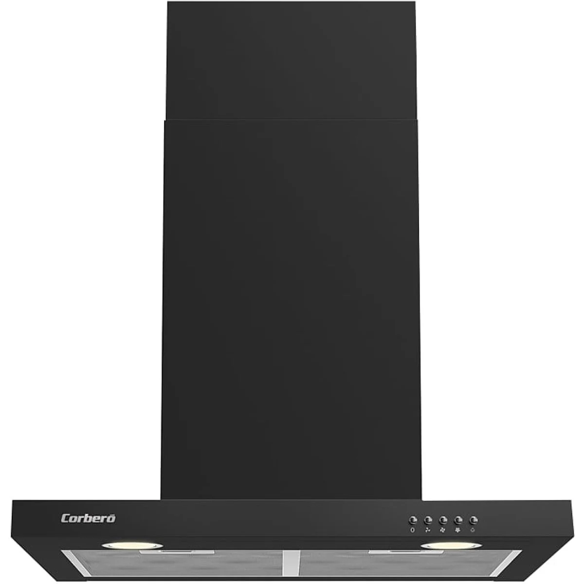 Campana Plana Corbero VOSTOK660B 60 cm 647 m3/h Clase A Negra