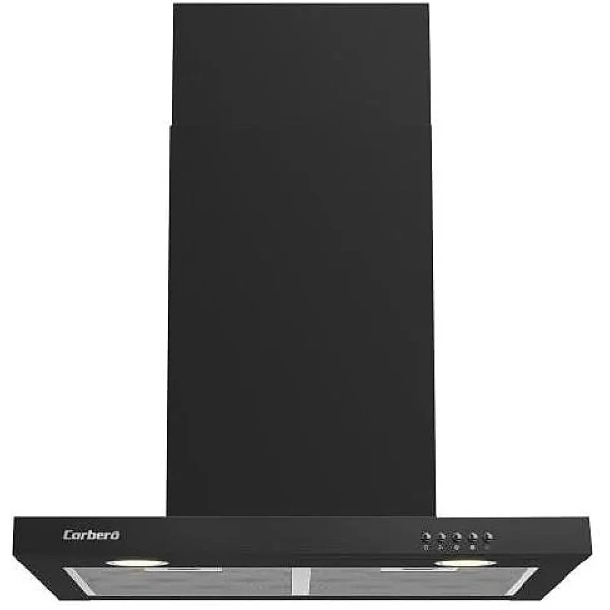 Campana Plana Corbero VOSTOK660B 60 cm 647 m3/h Clase A Negra