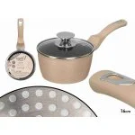 Cazo Kinvara 16 cm Aluminio Forjado Beige