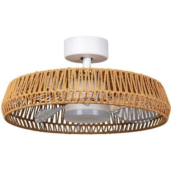Ventilador de Techo Universal BELAT 7022 55 W 6 Velocidades Luz LED Blanco