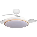 Ventilador de Techo Abrila Relámpago 107 cm Blanco Haya