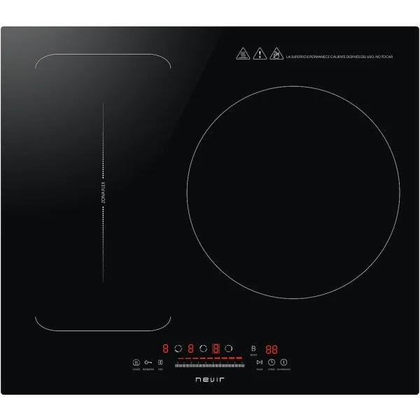 Placa de Inducción Nevir NVR-IND2000-FLEX 3 Zonas Función Booster