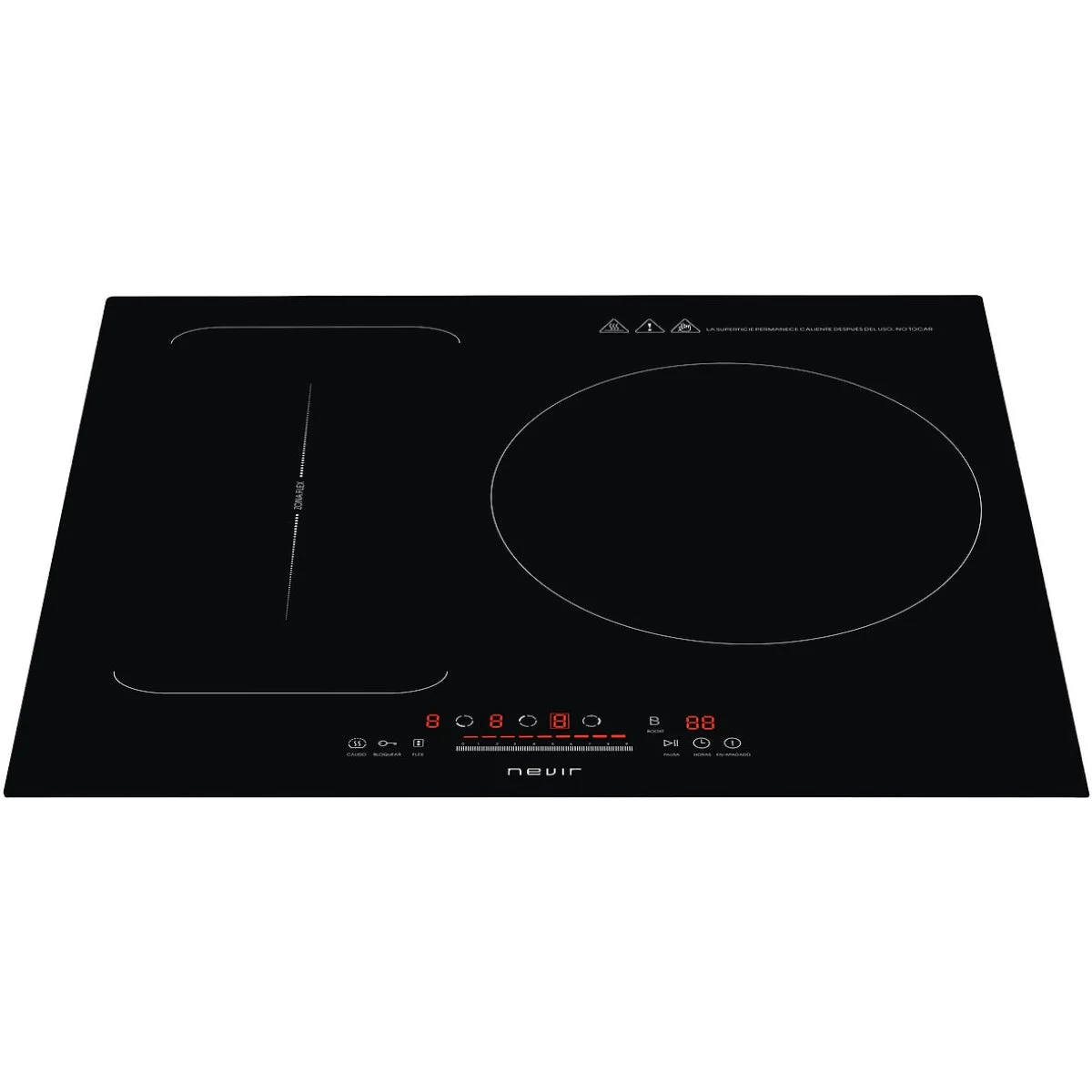 Placa de Inducción Nevir NVR-IND2000-FLEX 3 Zonas Función Booster