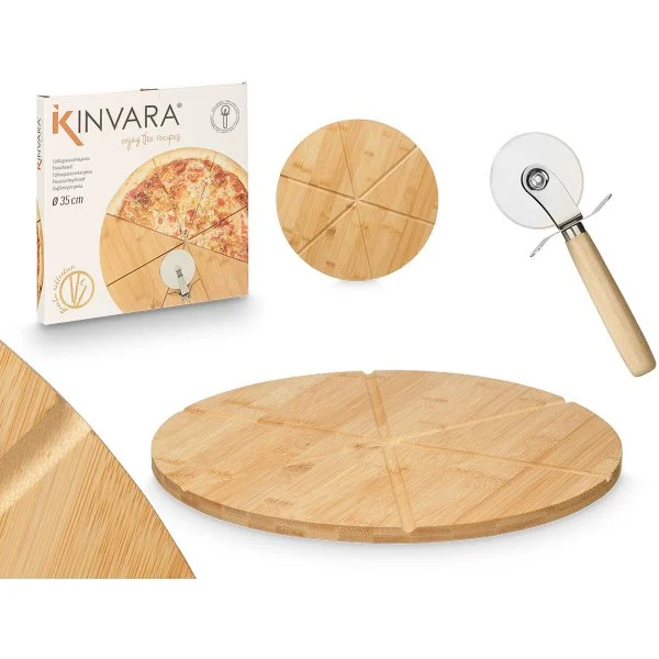 Set Tabla y Cortador de Pizza Kinvara